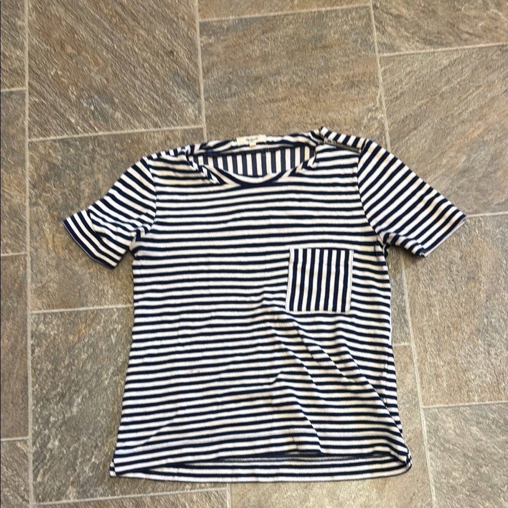 Striped Navy and White Women’s  Shirt